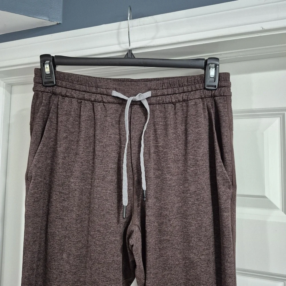 Lululemon Pants Mens Medium Brown Soft Jersey Tapered Sweatpants Lounge Stretch